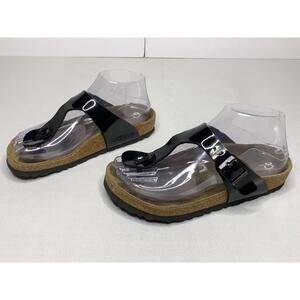 Birkenstock Gizeh Size 35 (US4-4.5) Black Sandals P145